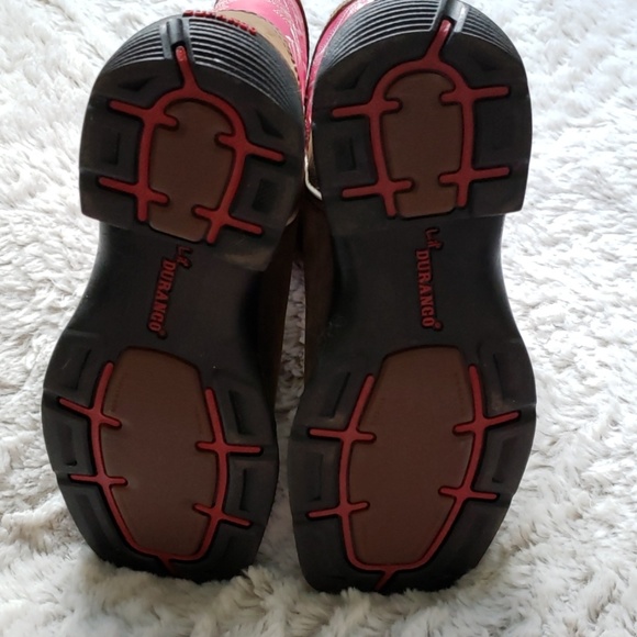 Pink Flare Rebel 8" Pull On Durango Boots - Picture 5 of 8